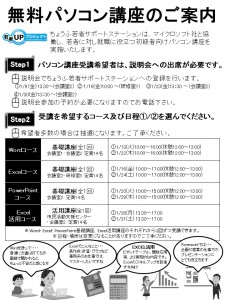 PC講座チラシ1月・ウラ