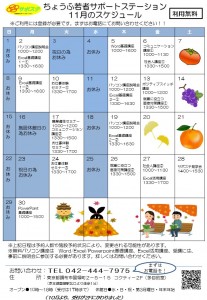 11月スケジュール・おもて